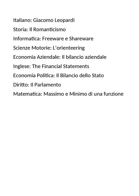 Tesina economia aziendale .